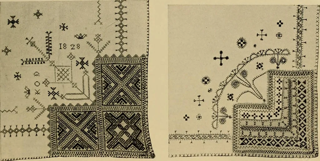An illustration from Peasant art in Sweden, Lapland and Iceland;, 1910, leaf 152
