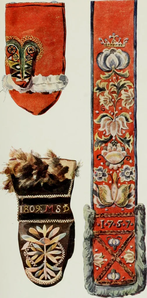 An illustration from Peasant art in Sweden, Lapland and Iceland;, 1910, leaf 152