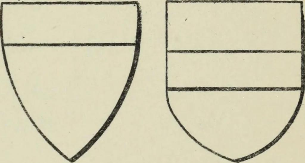 An illustration from Peeps at heraldry, 1912, leaf 34