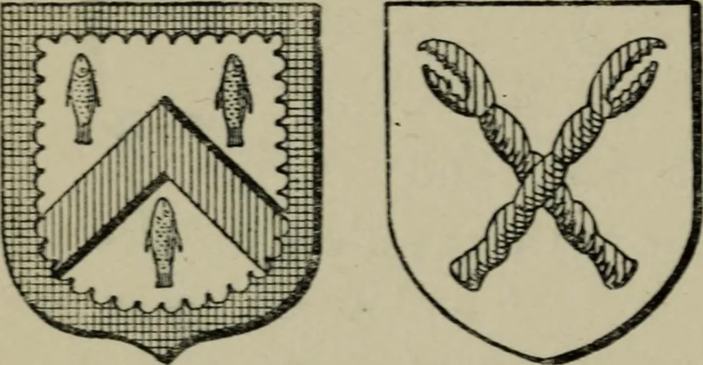 An illustration from Peeps at heraldry, 1912, leaf 79