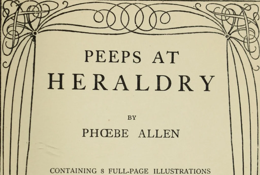 An illustration from Peeps at heraldry, 1912, leaf 8