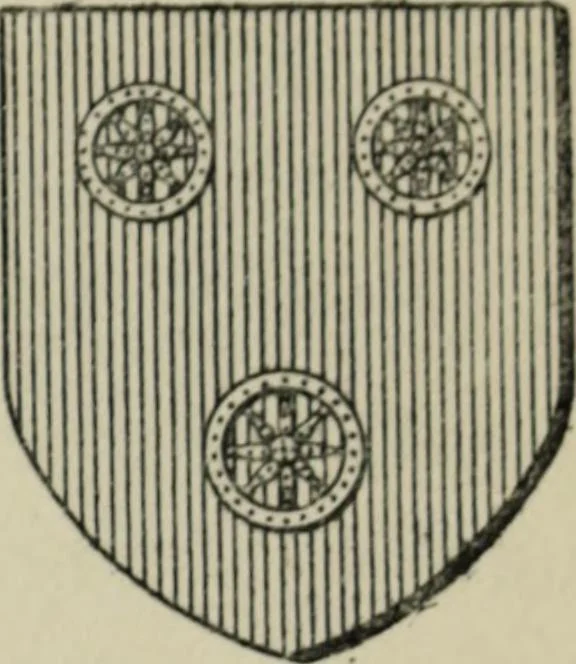 An illustration from Peeps at heraldry, 1912, leaf 86