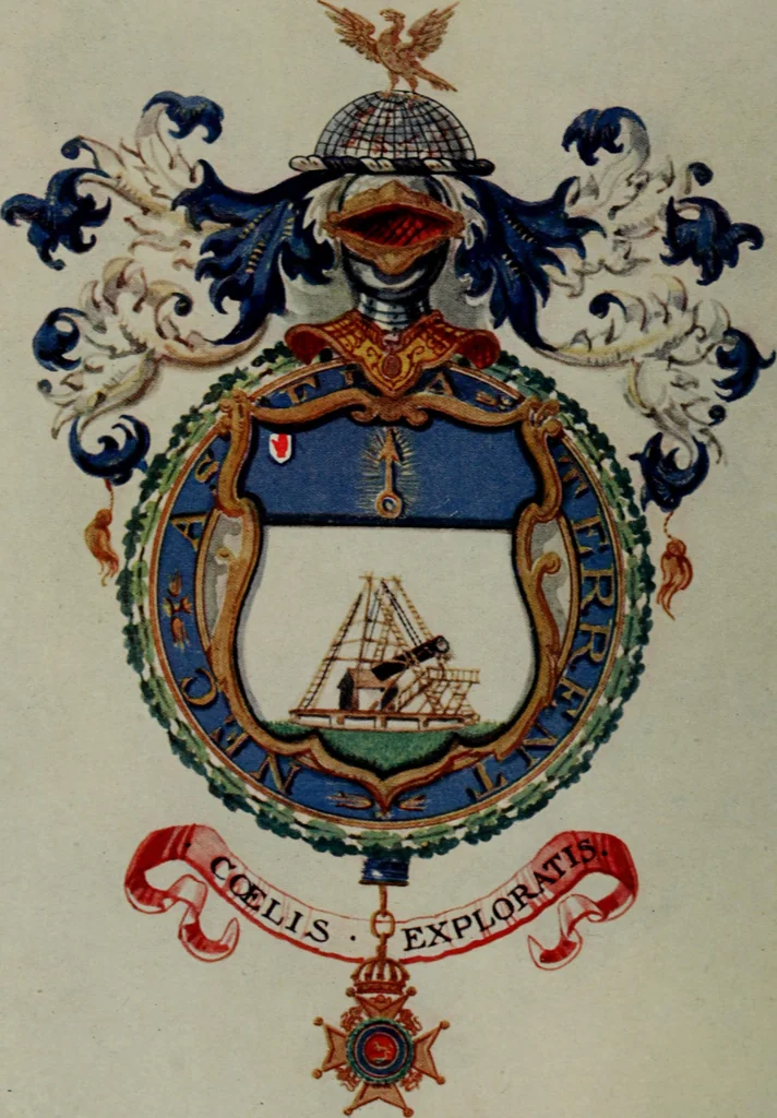 An illustration from Peeps at heraldry, 1912, leaf 95