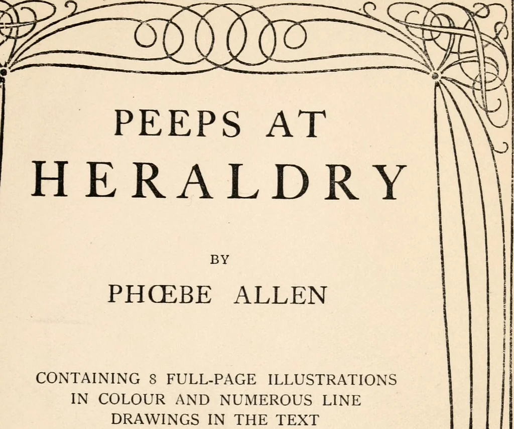 An illustration from Peeps at heraldry, 1912, leaf 10