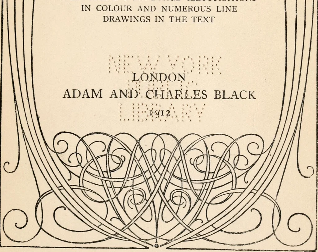 An illustration from Peeps at heraldry, 1912, leaf 10