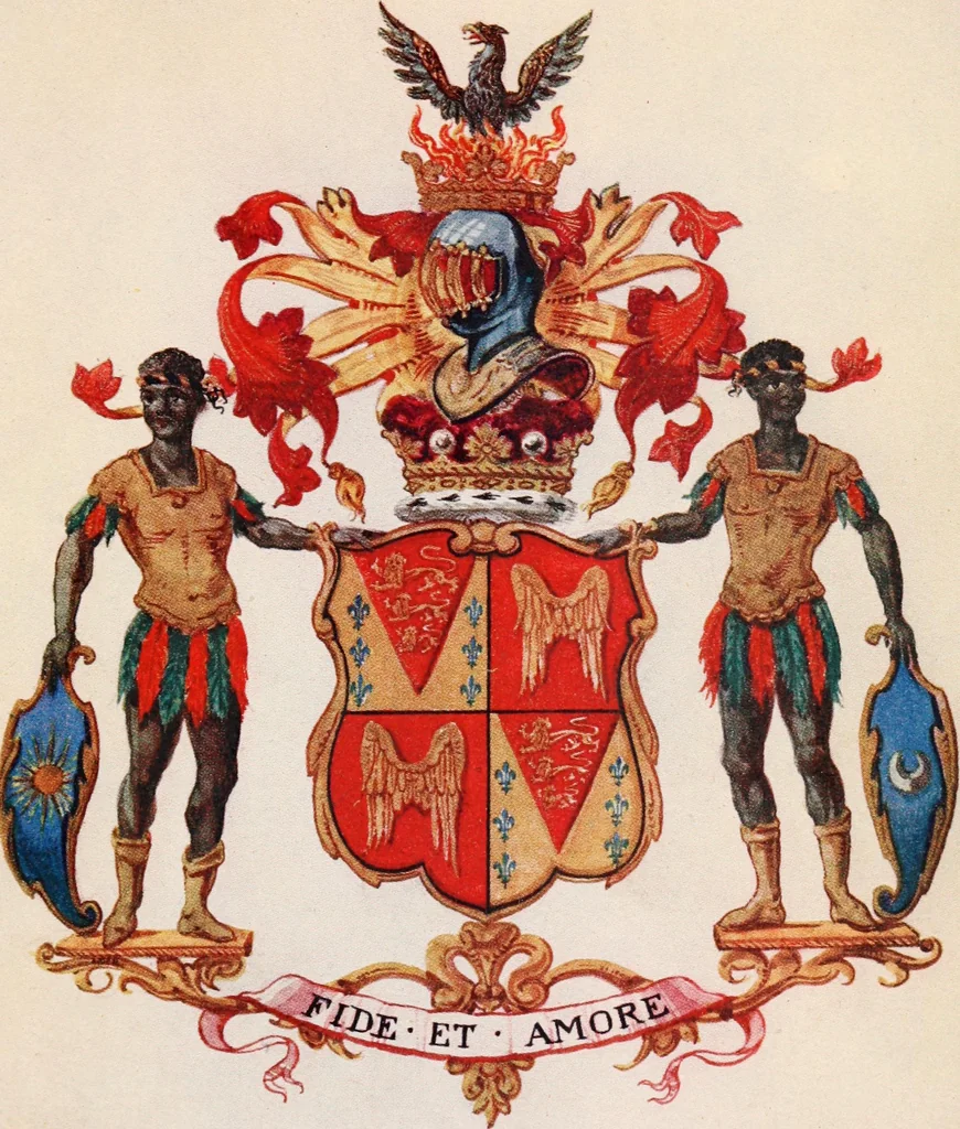 An illustration from Peeps at heraldry, 1912, leaf 34
