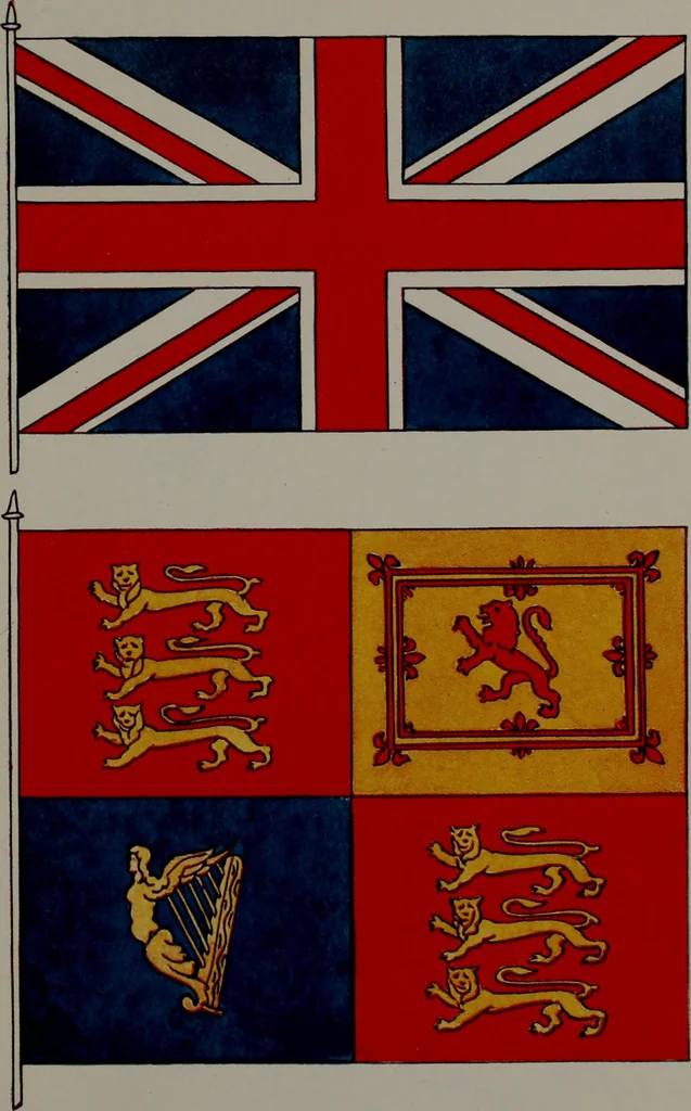 An illustration from Peeps at heraldry, 1912, leaf 104