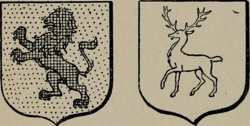 An illustration from Peeps at heraldry, 1912, leaf 57