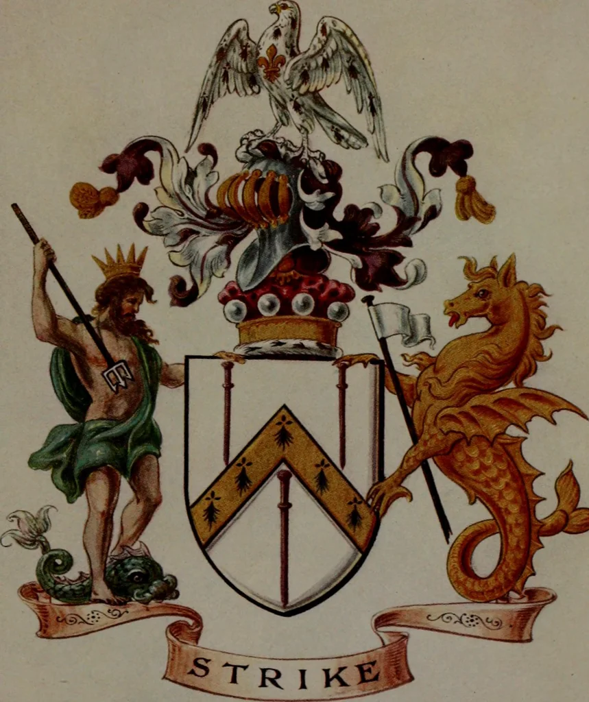 An illustration from Peeps at heraldry, 1912, leaf 68