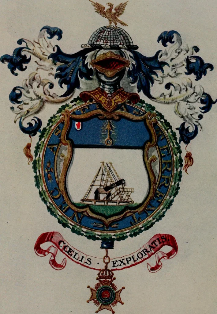 An illustration from Peeps at heraldry, 1912, leaf 95