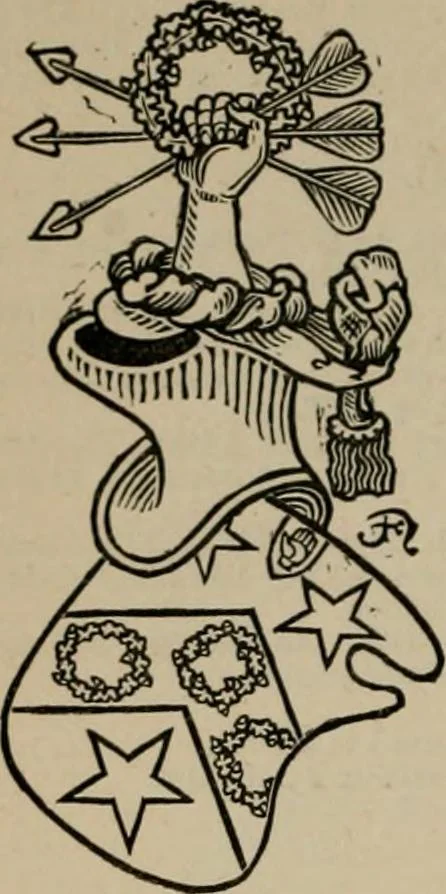 An illustration from The peerage, baronetage, and knightage of the British Empire : for 1882, 1883, leaf 105
