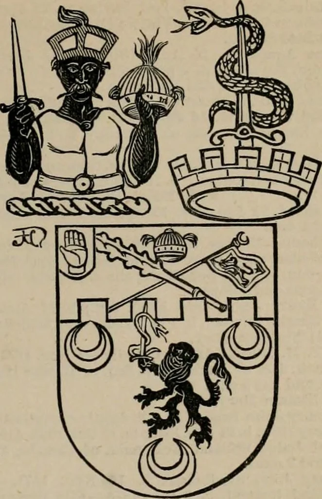 An illustration from The peerage, baronetage, and knightage of the British Empire : for 1882, 1883, leaf 114