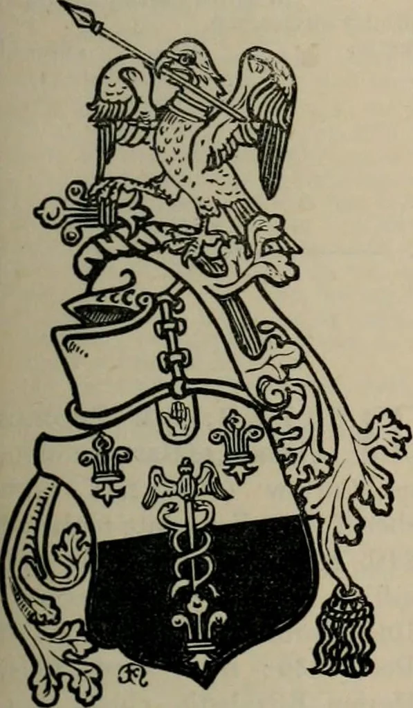 An illustration from The peerage, baronetage, and knightage of the British Empire : for 1882, 1883, leaf 128
