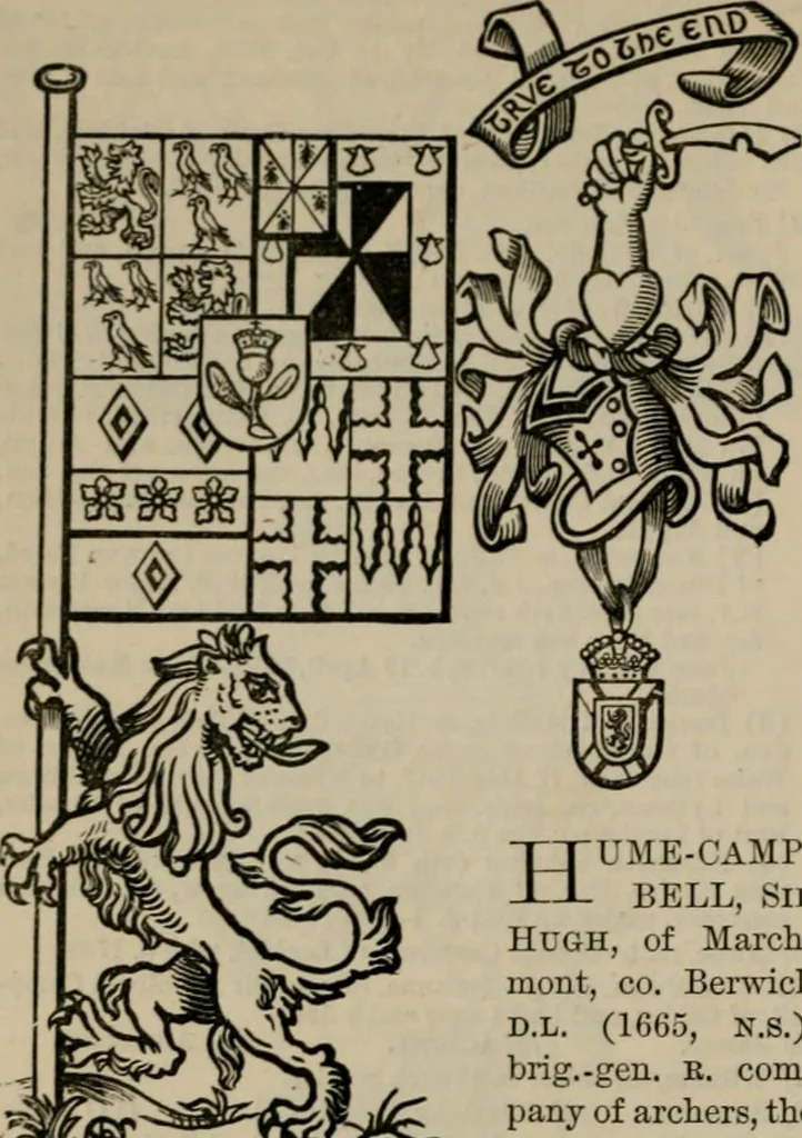 An illustration from The peerage, baronetage, and knightage of the British Empire : for 1882, 1883, leaf 135