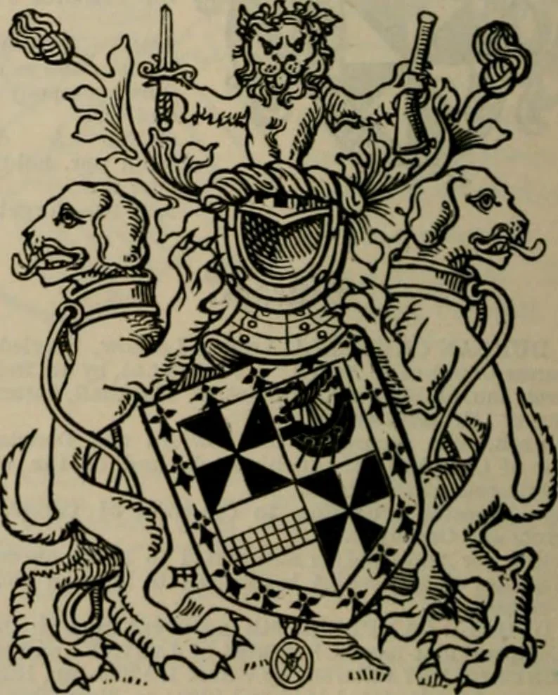 An illustration from The peerage, baronetage, and knightage of the British Empire : for 1882, 1883, leaf 135