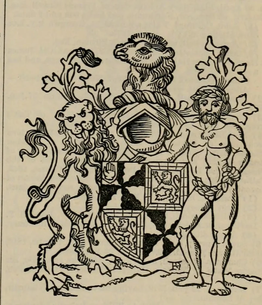 An illustration from The peerage, baronetage, and knightage of the British Empire : for 1882, 1883, leaf 136