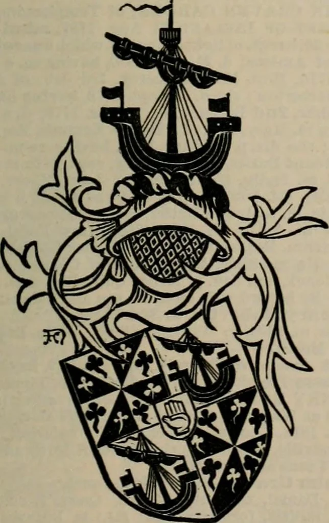 An illustration from The peerage, baronetage, and knightage of the British Empire : for 1882, 1883, leaf 140