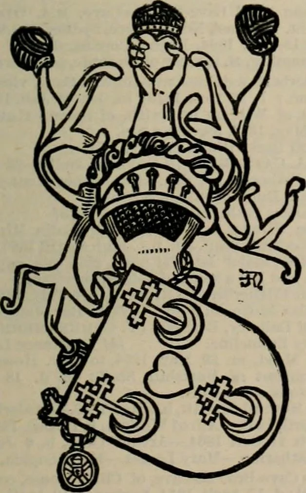 An illustration from The peerage, baronetage, and knightage of the British Empire : for 1882, 1883, leaf 144