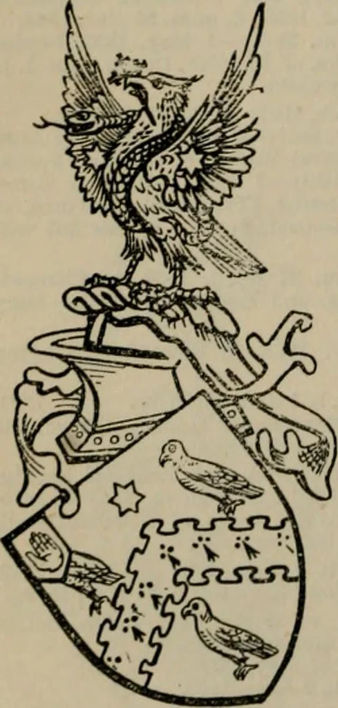 An illustration from The peerage, baronetage, and knightage of the British Empire : for 1882, 1883, leaf 153