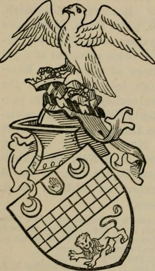 An illustration from The peerage, baronetage, and knightage of the British Empire : for 1882, 1883, leaf 155