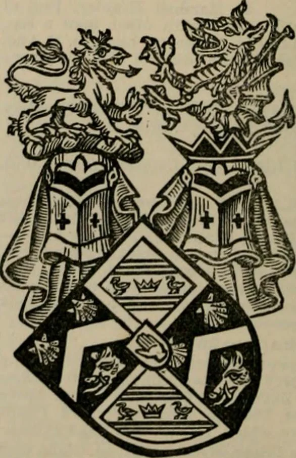 An illustration from The peerage, baronetage, and knightage of the British Empire : for 1882, 1883, leaf 155