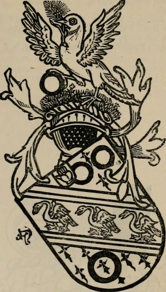 An illustration from The peerage, baronetage, and knightage of the British Empire : for 1882, 1883, leaf 156