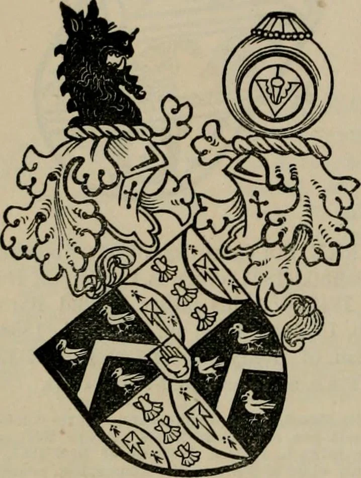 An illustration from The peerage, baronetage, and knightage of the British Empire : for 1882, 1883, leaf 157