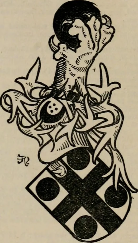 An illustration from The peerage, baronetage, and knightage of the British Empire : for 1882, 1883, leaf 158