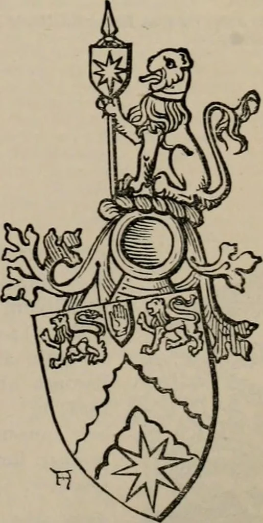 An illustration from The peerage, baronetage, and knightage of the British Empire : for 1882, 1883, leaf 174