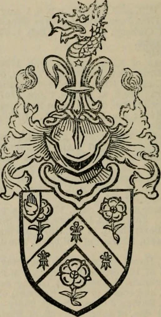 An illustration from The peerage, baronetage, and knightage of the British Empire : for 1882, 1883, leaf 177
