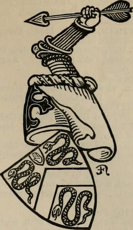 An illustration from The peerage, baronetage, and knightage of the British Empire : for 1882, 1883, leaf 180