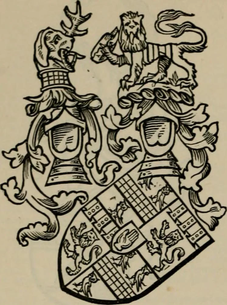 An illustration from The peerage, baronetage, and knightage of the British Empire : for 1882, 1883, leaf 183