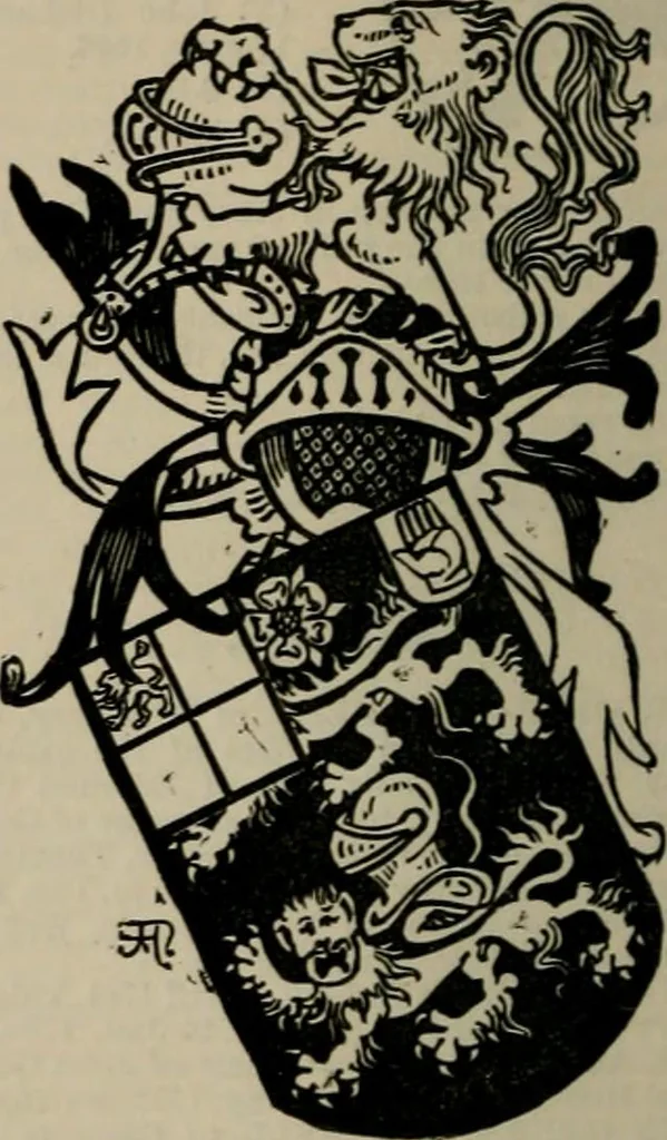 An illustration from The peerage, baronetage, and knightage of the British Empire : for 1882, 1883, leaf 183