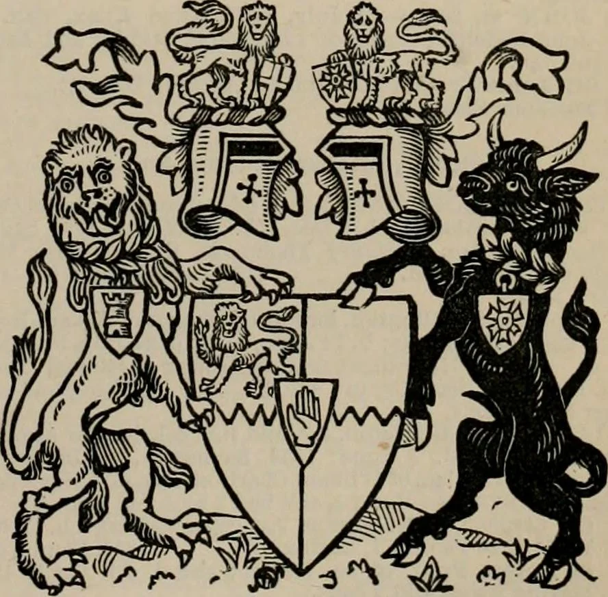 An illustration from The peerage, baronetage, and knightage of the British Empire : for 1882, 1883, leaf 188