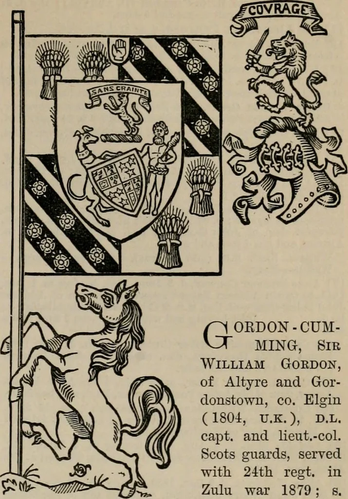 An illustration from The peerage, baronetage, and knightage of the British Empire : for 1882, 1883, leaf 194