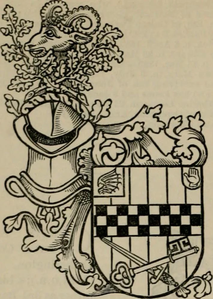 An illustration from The peerage, baronetage, and knightage of the British Empire : for 1882, 1883, leaf 203