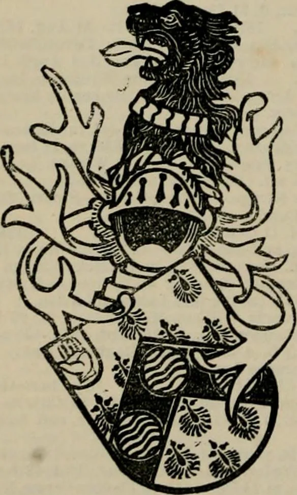 An illustration from The peerage, baronetage, and knightage of the British Empire : for 1882, 1883, leaf 205