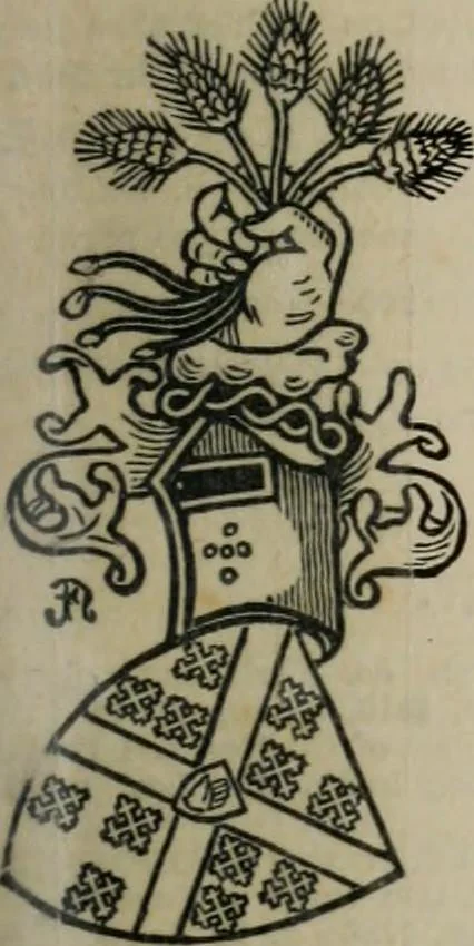 An illustration from The peerage, baronetage, and knightage of the British Empire : for 1882, 1883, leaf 212