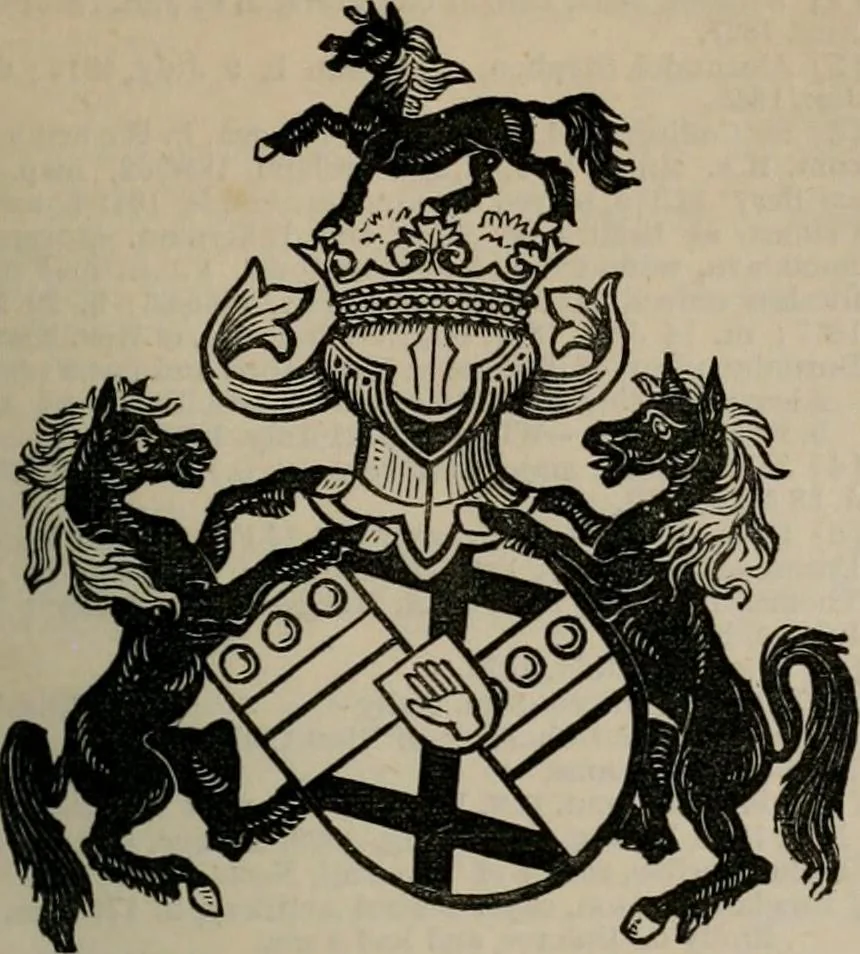 An illustration from The peerage, baronetage, and knightage of the British Empire : for 1882, 1883, leaf 214