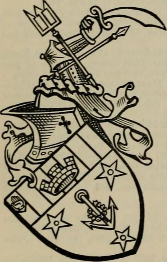 An illustration from The peerage, baronetage, and knightage of the British Empire : for 1882, 1883, leaf 215