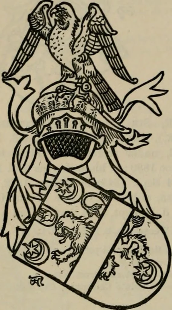 An illustration from The peerage, baronetage, and knightage of the British Empire : for 1882, 1883, leaf 217
