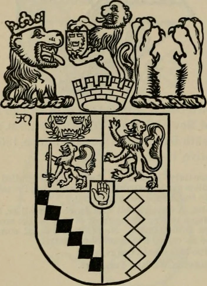 An illustration from The peerage, baronetage, and knightage of the British Empire : for 1882, 1883, leaf 219