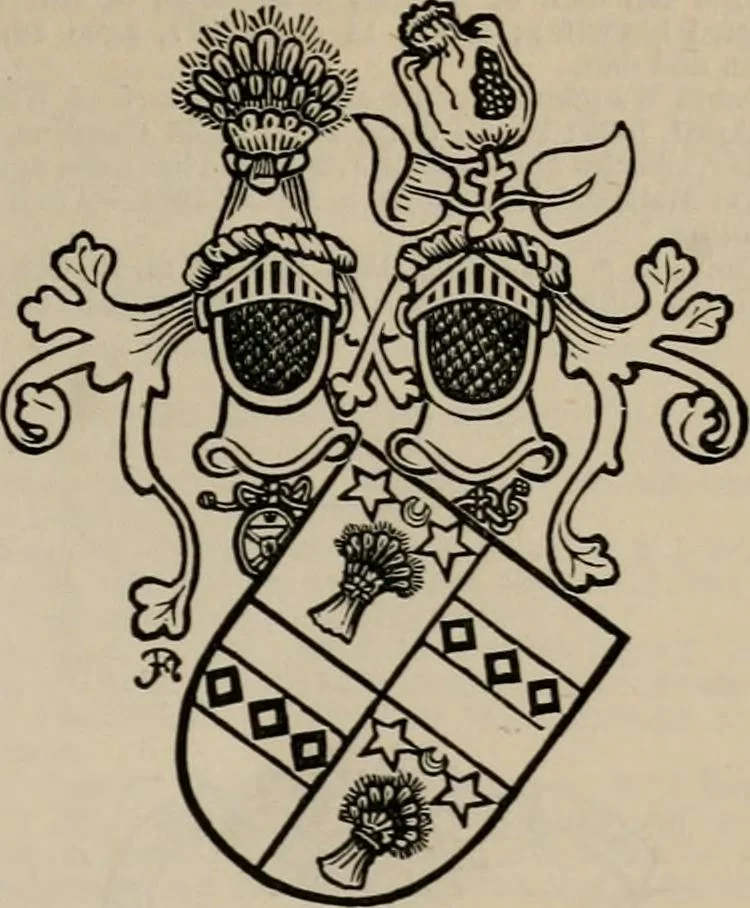 An illustration from The peerage, baronetage, and knightage of the British Empire : for 1882, 1883, leaf 220