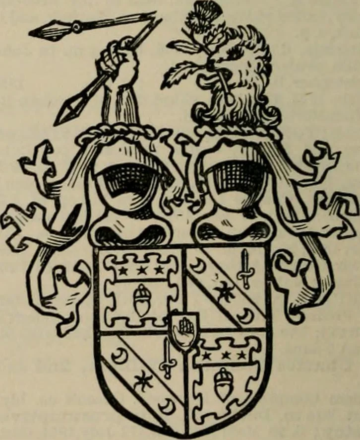 An illustration from The peerage, baronetage, and knightage of the British Empire : for 1882, 1883, leaf 221