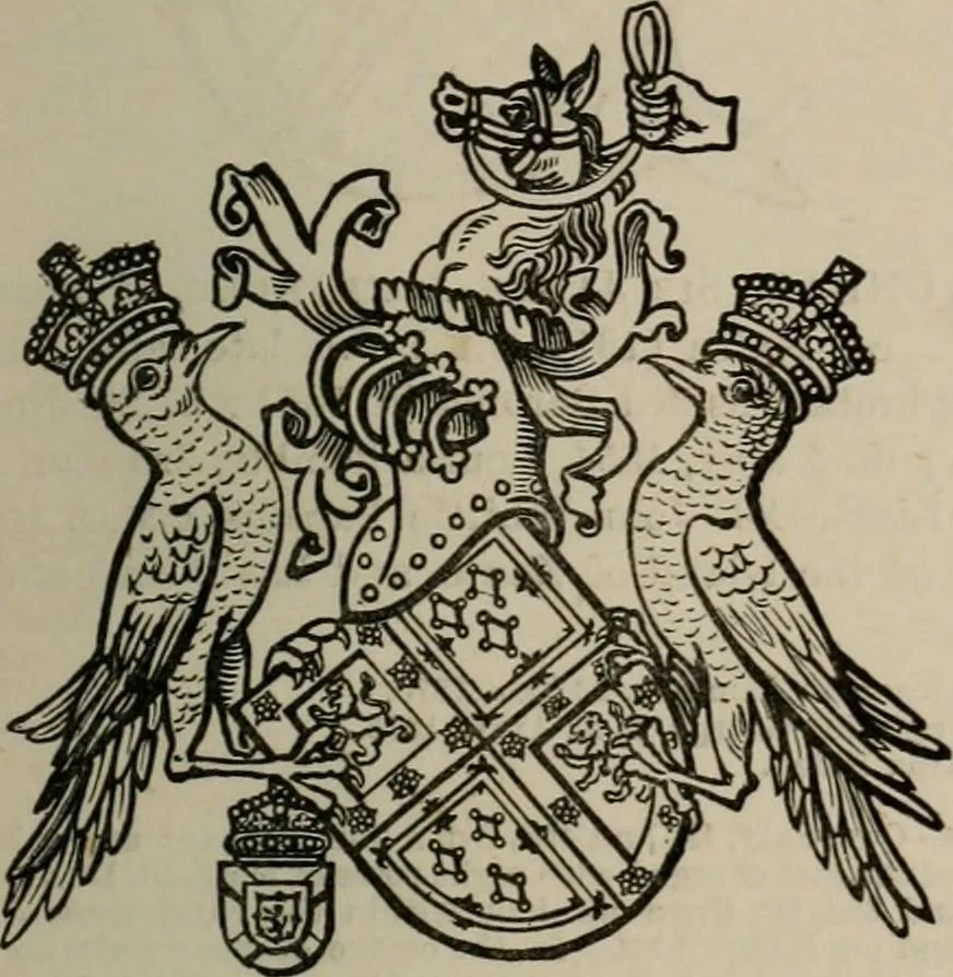 An illustration from The peerage, baronetage, and knightage of the British Empire : for 1882, 1883, leaf 228