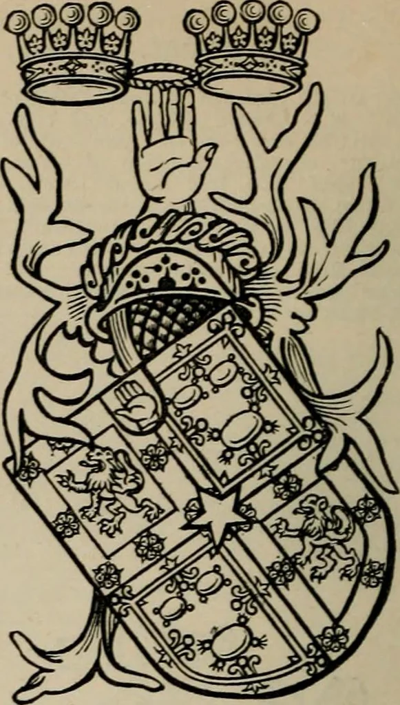 An illustration from The peerage, baronetage, and knightage of the British Empire : for 1882, 1883, leaf 229
