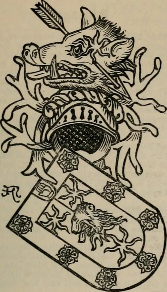An illustration from The peerage, baronetage, and knightage of the British Empire : for 1882, 1883, leaf 246