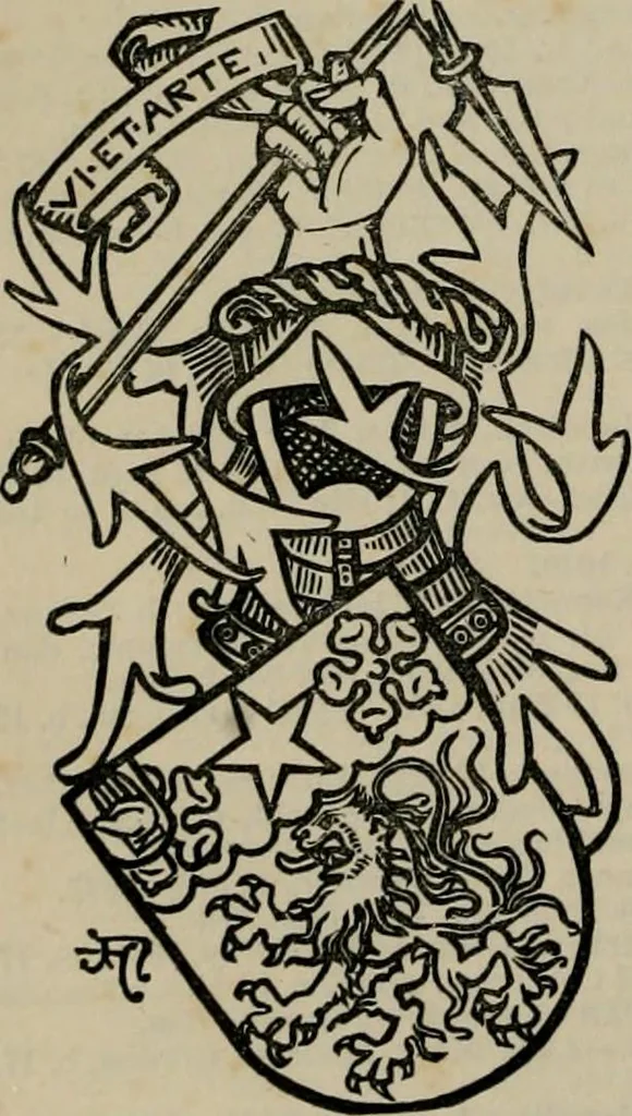 An illustration from The peerage, baronetage, and knightage of the British Empire : for 1882, 1883, leaf 257