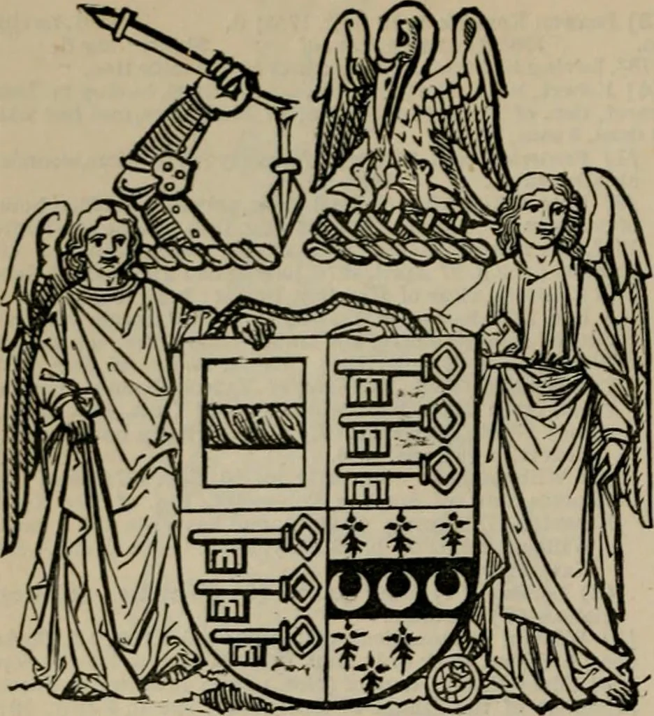 An illustration from The peerage, baronetage, and knightage of the British Empire : for 1882, 1883, leaf 285