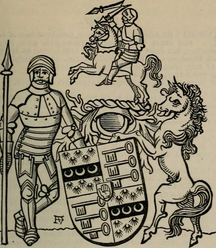 An illustration from The peerage, baronetage, and knightage of the British Empire : for 1882, 1883, leaf 286